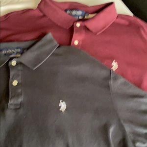 Men’s Polo shirt XXL black & Burgundy